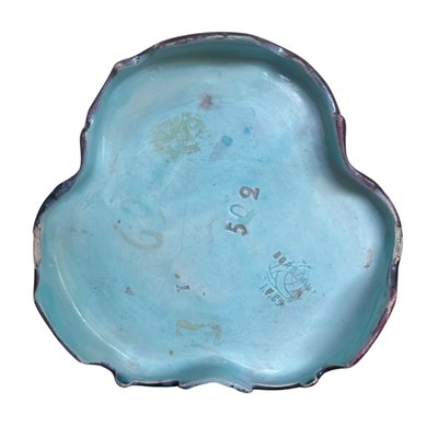 Jules Vieillard - Bordeaux Three-lobed vase in fine glazed earthenware - XIXᵉ century