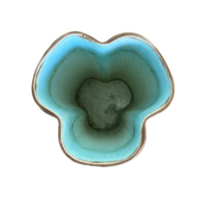 Jules Vieillard - Bordeaux Three-lobed vase in fine glazed earthenware - XIXᵉ century