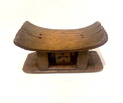 Sgabello tradizionale Ashanti dal Ghana
