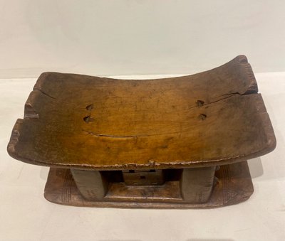 Sgabello tradizionale Ashanti dal Ghana