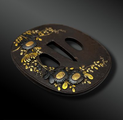 TSUBA Naga Maru Gata - Japan - Edo period (1603-1868)