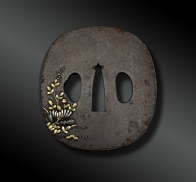 TSUBA Naga Maru Gata - Japan - Edo period (1603-1868)