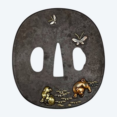 TSUBA Naga Maru Gata - Japan - Edo period (1603-1868)