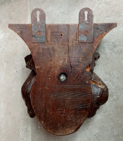 Ancienne console d applique étagère bois sculpté style néo gothique 