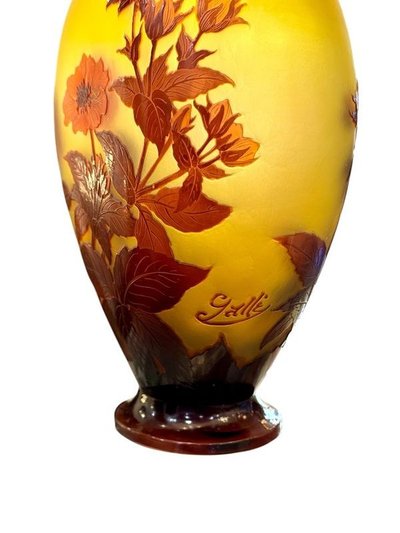 Emile Gallé "Cerisier Du Japon" Vase