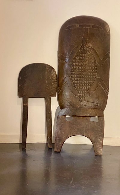 Chaise à palabres SENOUFO gravée 