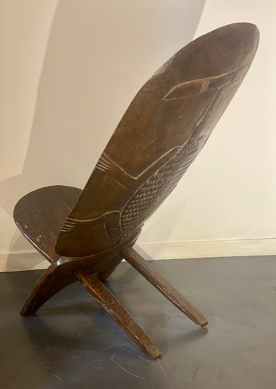 Chaise à palabres SENOUFO gravée 