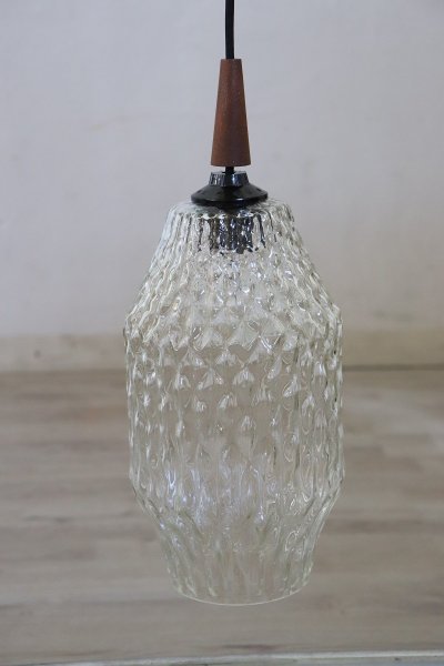Lampade a sospensione in vetro di Murano, anni '60, set di 2