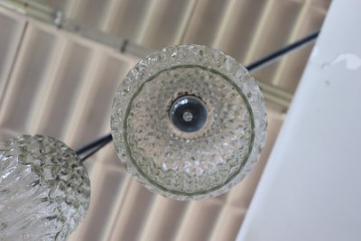 Lampade a sospensione in vetro di Murano, anni '60, set di 2