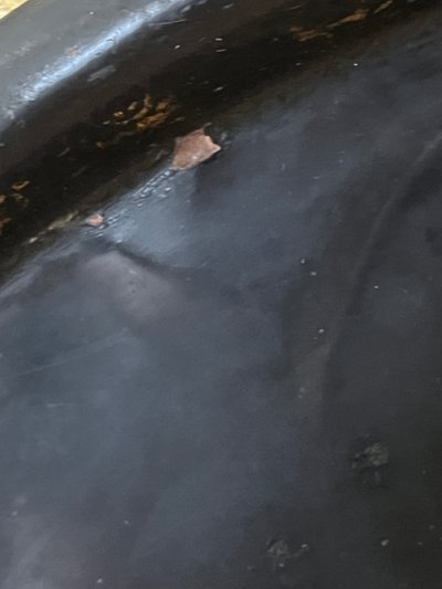 Napoleon III oval tray in painted sheet metal