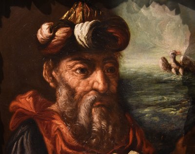 Porträt des Alchemisten Hermes Trismegistos, Flämischer Manierist des 17. Jahrhunderts