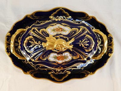 Large Soup tureen and its Presentation Dish in LIMOGES Porcelain