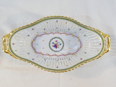 LIMOGES HAVILAND Dekor Vieux Paris Tafelaufsatz Korb Paniere