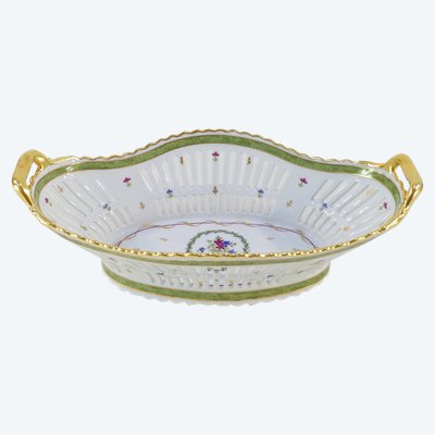 LIMOGES HAVILAND Dekor Vieux Paris Tafelaufsatz Korb Paniere