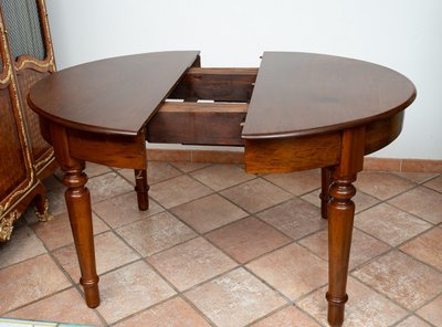 Table ancienne extensible Louis Philippe Napolitaine Epoque 19ème siècle.
