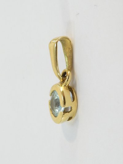 Pendente e orecchini con acquamarina in oro 750/1000