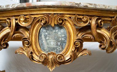 Antique Napoleon III console table France 19th century.