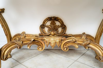 Antique Napoleon III console table France 19th century.