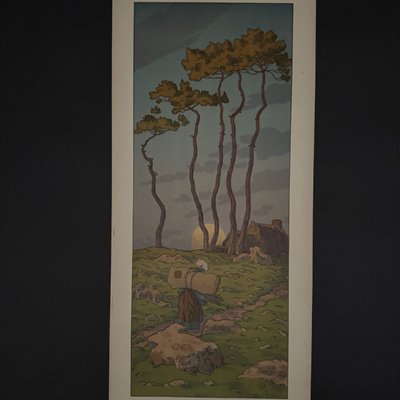 Lithograph by Henri Rivière La Féérie des Heures - La Pleine Lune