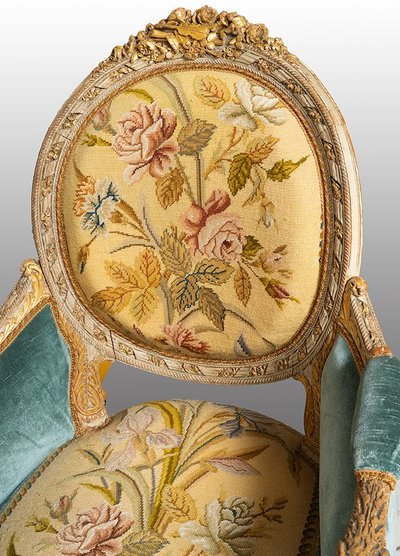 Dormeuse Ancienne Napoleon III, Frankreich, 19. Jahrhundert.