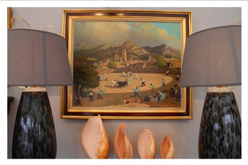 Huile Sur Toile Figurant Une Corrida Signée « Axatard », XXe Siècle