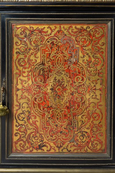 Antique Napoleon III France 19th century Boulle-style sideboard.