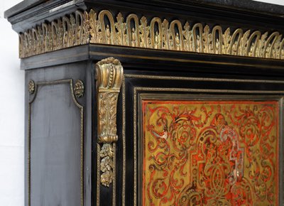 Antique Napoleon III France 19th century Boulle-style sideboard.
