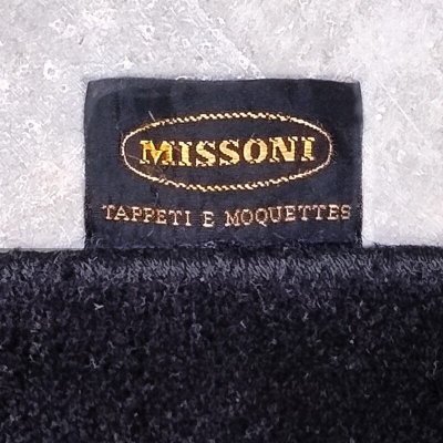 Tappeto geometrico in lana italiana degli anni '80 di Missoni per T&J Vestor