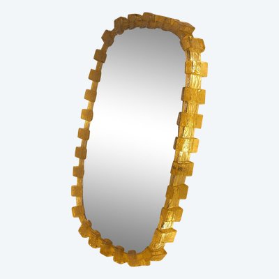 Amber Acrylic Luminous Mirror.