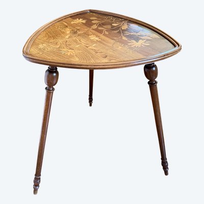 Art Nouveau pedestal table signed Gallé