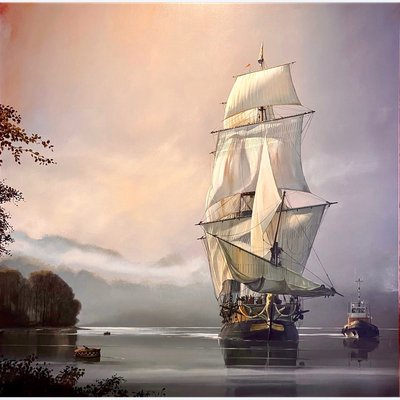 L'Hermione en Seine von Dirk Verdoorn