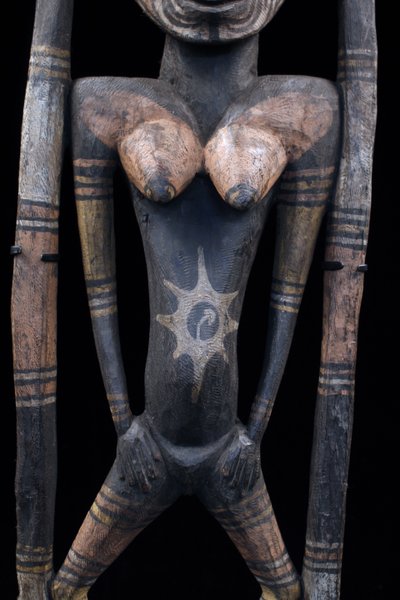 Figure crochet, Oceanian art, tribal art, Papua New Guinea, Oceania, 109 x 29 cm