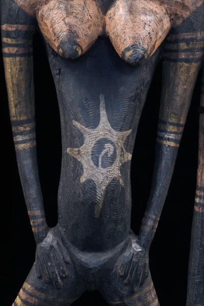Figure crochet, Oceanian art, tribal art, Papua New Guinea, Oceania, 109 x 29 cm