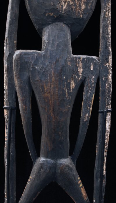 Figure crochet, Oceanian art, tribal art, Papua New Guinea, Oceania, 109 x 29 cm