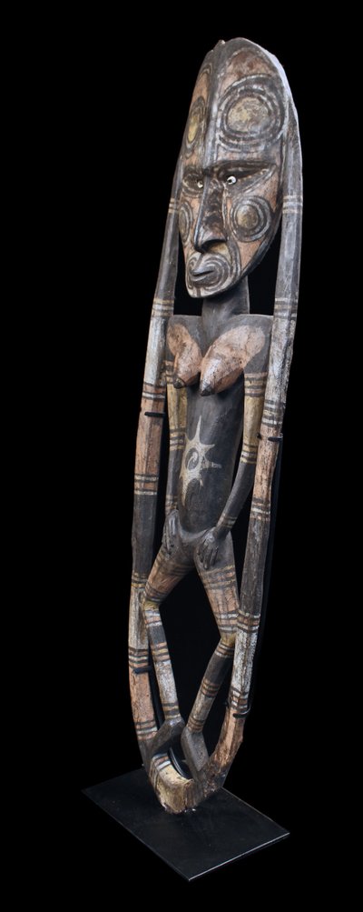 Figure crochet, Oceanian art, tribal art, Papua New Guinea, Oceania, 109 x 29 cm