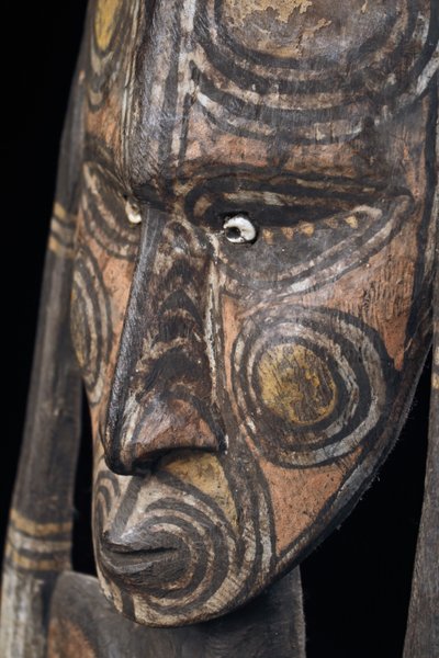 Figure crochet, Oceanian art, tribal art, Papua New Guinea, Oceania, 109 x 29 cm