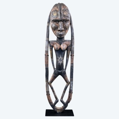Figure crochet, Oceanian art, tribal art, Papua New Guinea, Oceania, 109 x 29 cm
