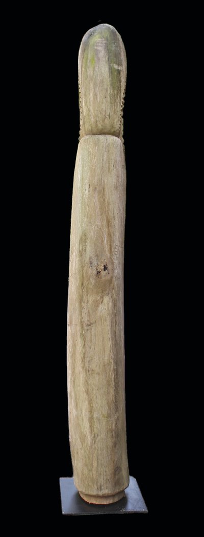 Slotted drum, Traditional Oceanian Instrument, Tribal Art, Pacific sculpture, 235 cm