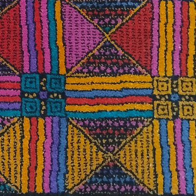 Magnifique tapis géométrique en laine italienne des années 1980 par Missoni pour T&J Vestor