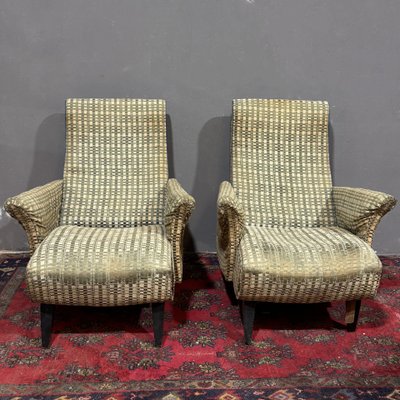 Pair of 1950s design armchairs