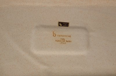 Ceramic serving tray - Tommaso Barbi, Italy, 1960s