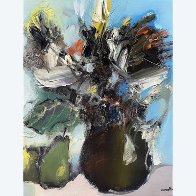 Jordi Bonas (1937-2017), Gemälde "Bouquet d'automne" aus den 1970er Jahren.