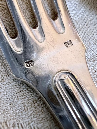 Set completo di 37 pezzi in metallo argentato - Posate - Set regalo