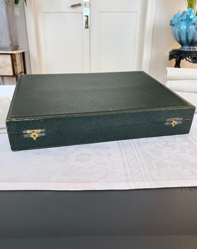 Set completo di 37 pezzi in metallo argentato - Posate - Set regalo