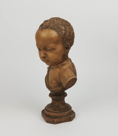 Busto di bambino in terracotta di Germain Pilon