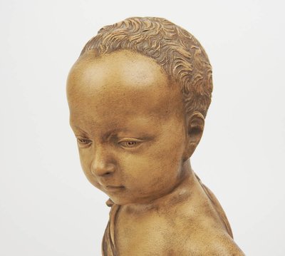 Busto di bambino in terracotta di Germain Pilon