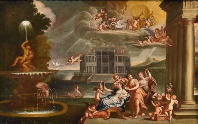 La Toeletta di Venere, Francesco Albani (Bologna 1578 - 1660) Seguace di