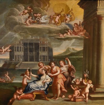La Toeletta di Venere, Francesco Albani (Bologna 1578 - 1660) Seguace di