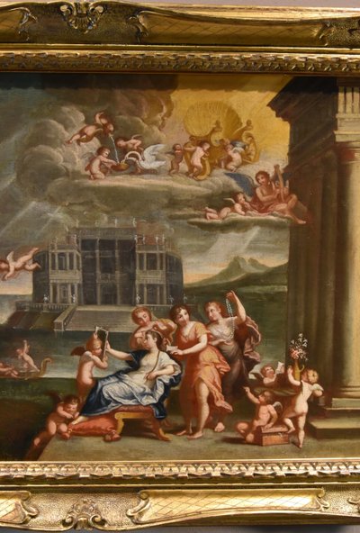 La Toeletta di Venere, Francesco Albani (Bologna 1578 - 1660) Seguace di