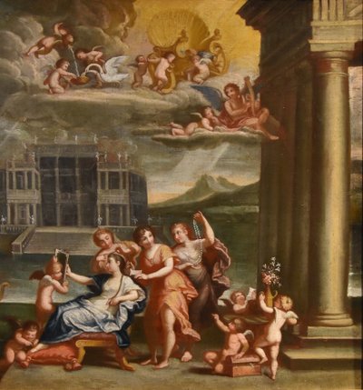 La Toeletta di Venere, Francesco Albani (Bologna 1578 - 1660) Seguace di